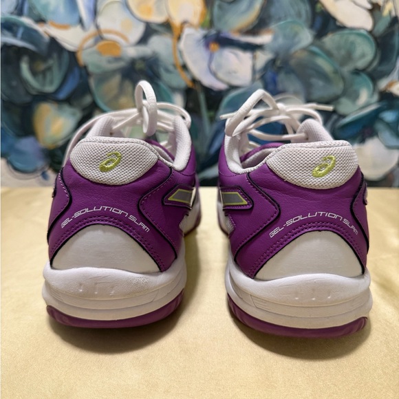 ASICS Gel-Solution Slam 2 Women's Purple White Tennis Shoes Size 9 - Picture 4 of 9